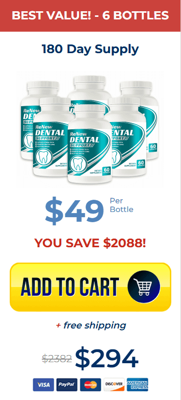Renew Dental Support 6 bottle